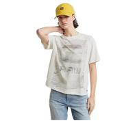 G-STAR Para Mujer Faux Embro Loose Top, Gris (lt Chalk D25030-D609-1284), L