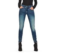 G-Star Para Mujer Jeans Lynn Mid Skinny Ripped Edge Ankle, Azul (antic faded baum blue D08616-C296-B817), 25W / 34L