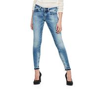 G-Star Para Mujer Jeans Lynn Mid Skinny Ripped Edge Ankle, Azul (sun faded azurite D08616-C296-B471), 25W / 34L