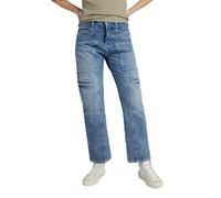 G-STAR Para Mujer Jeans Viktoria Utility High Straight, Azul (Faded Denali Blue Destroyed D24566-D499-G565), 27W / 32L