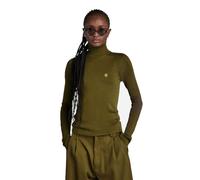 G-Star Para Mujer Jersey Core Slim Turtle Knitted, Verde (dark olive D23678-B692-C744), M