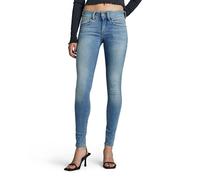 G-Star Para Mujer Lynn Mid Super Skinny Jeans, Azul (sun faded blue D15266-9136-A587), 22W / 28L