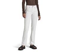 G-Star Para Mujer Noxer Straight Jeans, Blanco (white D17192-C669-110), 26W / 30L