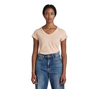 G-Star Para Mujer Overdyed Eyben Slim V-Neck Top, Rosa (peach nougat gd D21314-B059-D165), XXS