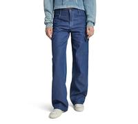 G-STAR Para Mujer Pantalones Judee Low Waist Cargo, Azul (Raw Denim D24673-D541-001), 25W / 32L