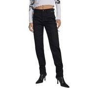 G-Star Para Mujer Pantalones Slim Cargo, Negro (dk black D23572-C072-6484), 27W / 32L