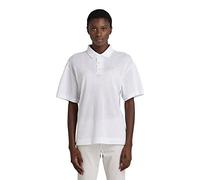 G-Star Para Mujer Polo Mesh Loose, Blanco (white D21590-C810-110), XS
