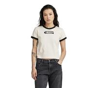 G-Star Para Mujer Ringer baby brother logo r t, Beige (eggnog D23892-C812-G076), XXS
