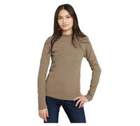 G-STAR Para Mujer Slim Rib Mock Top, Marrón (Brindle D25033-D850-C788), XS