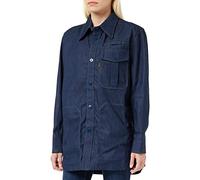G-Star Para Mujer Sobrecamisa Naval Collar 2.0, Azul (raw denim D21895-C970-001), M