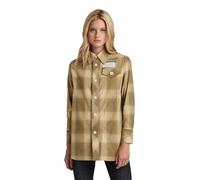 G-Star Para Mujer Sobrecamisa Naval Collar 2.0, Multicolor (fresh army green ryan check D21027-C964-C980), XS