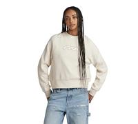 G-STAR Para Mujer Sudadera Cornely Raw Dot Raglan, Beige (Antique White D24375-D562-G286), L