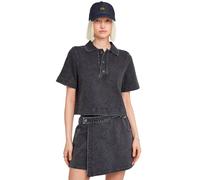G-STAR Para Mujer Sudadera de Polo sobretintada, Negro (dk Black Marble GD D26086-D966-H261), M