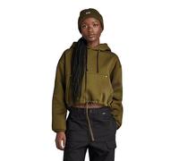 G-Star Para Mujer Sudadera Sleeve Graphic Cropped Loose, Verde (dark olive D23888-D425-C744), XS