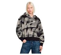 G-STAR Para Mujer Sudadera Sprayed Letters Loose Hooded, Multicolor (lt Chalk Sprayed Letters D26088-D325-H264), XL