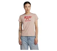 G-STAR Para Mujer Top Calligraphy Graphic, Beige (Moonlight D24498-D511-G287), M