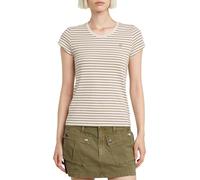 G-STAR Para Mujer Top Eyben Slim 2.0, Multicolor (ensis Green Highlight Stripe D24533-D244-H198), XL