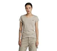 G-STAR Para Mujer Top Eyben Slim 2.0, Multicolor (Milk htr/Shamrock Stripe D24533-D244-G427), S