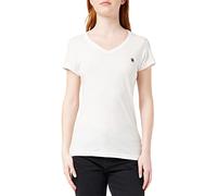 G-Star Para Mujer Top Eyben Slim V-Neck, Blanco (white D21314-4107-110), XXS