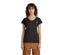 G-Star Para Mujer Top Eyben Slim V-Neck, Negro (dk black D21314-4107-6484), S