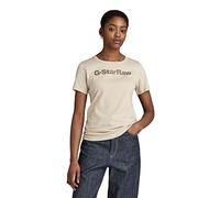 G-Star Para Mujer Top GS Graphic Slim, Beige (spray green D23942-336-D606), L