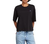 G-STAR Para Mujer Top Holgado con Costura Horizontal, Negro (dk Black D26134-336-6484), XS