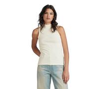 G-STAR Para Mujer Top Open Back Mock Slim, Beige (Antique White D24502-D595-G286), S