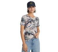 G-STAR Para Mujer Top Palm Tree Allover, Multicolor (Coral Pink watertexture Palm D24725-C565-G538), XS