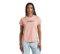 G-Star para Mujer Top Raw Dot, Rosa (Deep Berry Shake D24497-D626-B115), L