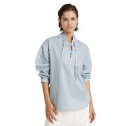 G-STAR Para Mujer Top Scooped Hem, Multicolor (dk Wave Pinpoint Stripe D24589-D592-G459), S