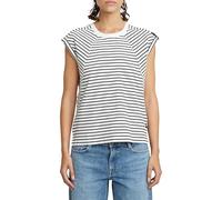 G-STAR Para Mujer Top Seam Detail Stripe Loose, Multicolor (lt Chalk/Osaka Blue Stripe D26457-D979-H315), L