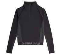 G-STAR Para Mujer Top Seamless Zip, Negro (dk Black D26341-D989-6484), XL