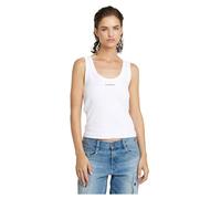 G-Star para Mujer Top Sin Mangas Slim Rib, Blanco (White D26065-D253-110), XXL