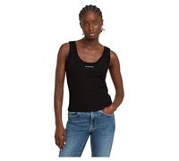 G-STAR Para Mujer Top Sin Mangas Slim Rib, Negro (dk Black D26065-D253-6484), XL