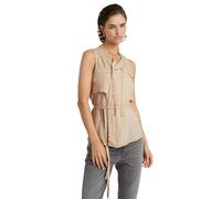 G-STAR Para Mujer Top Singlet, Beige (Moonlight D24591-D572-G287), XS
