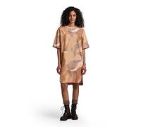 G-Star Para Mujer Vestido Boxy U Tee Allover , Multicolor (amphora watercolor camo D22841-C338-D975), M