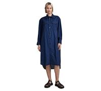 G-Star Para Mujer Vestido Long Western Shirt Evergreen, Azul (rinsed D22983-D309-082), XS