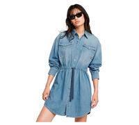 G-STAR Para Mujer Vestido Relaxed Drawcord Denim, Azul (Faded Thames D24353-D252-G614), L