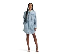 G-STAR Para Mujer Vestido Relaxed Drawcord Denim, Azul (Sun Faded Blue Mist D24353-D252-G342), L