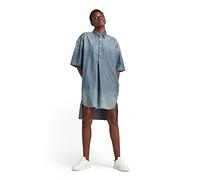 G-Star Para Mujer Vestido Shirt, Azul (antic faded aegean blue D21079-C611-D096), S