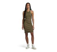 G-Star para Mujer Vestido Slim Ribbed Tank, Verde (dk Shamrock D24485-D289-7159), S