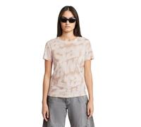 G-STAR R T Wmn Camiseta, Liquid Pink Sprayed Letters D26066-c565-h371, M Mujeres