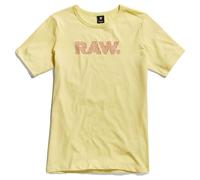 G-STAR RAW Anglaise Graphic Raw Top Camiseta, Amarillo (Lemonade D23360-8415-504), S Mujeres