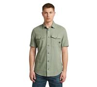 G-Star Raw C.V. Camisa Marine Slim de Manga Corta para Hombre, Color Verde (Lt Orphus GD D19751-d454-b565), Talla M