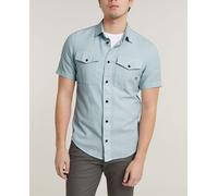 G-STAR Para Hombre Camisa Marine Slim, Azul (Faze Blue GD D19751-D454-C589), L