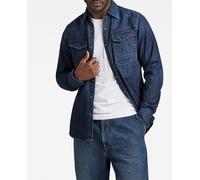 G-Star Raw Camisa Slim Denim de hombre de corte ajustado. Azul oscuro M