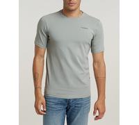 G-Star Raw Camiseta Base de hombre en algodón orgánico slim manga corta. Gris verdoso XS