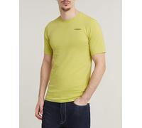 G-Star Raw Camiseta Base de hombre en algodón orgánico slim manga corta. Verde Lima S