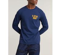 G-Star Raw Camiseta Big Crane Back Graphic de hombre. Azul M/38