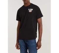 G-STAR Para Hombre Camiseta Engine Back Graphic Loose, Negro (dk Black D24690-C336-6484), XL